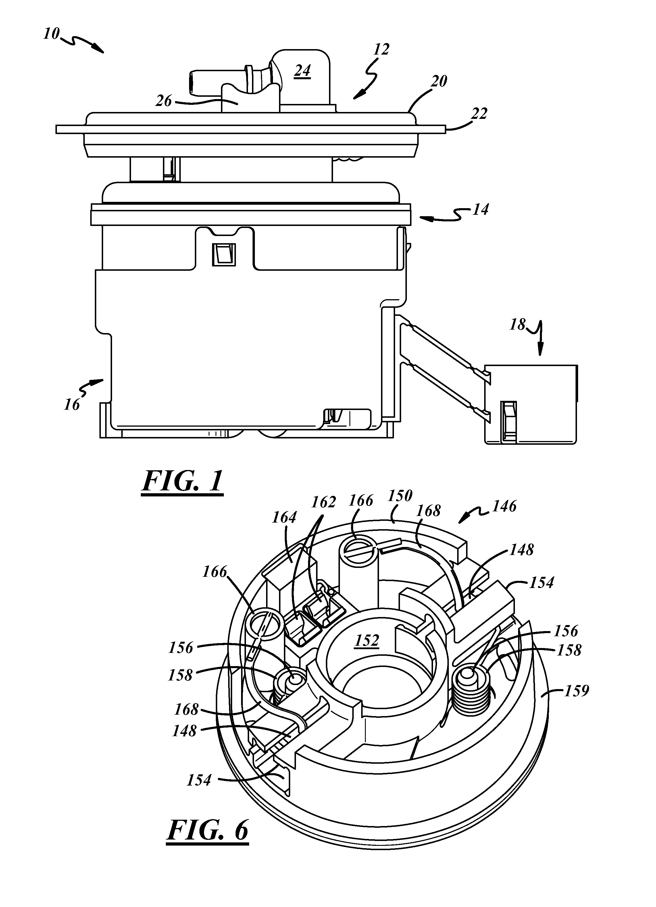 Fuel pump assembly with a vapor purge passage arrangement for a fuel pump module