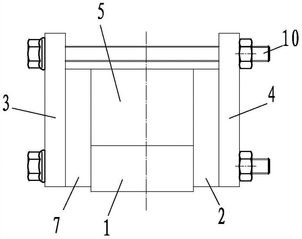 Cement sample mold that is easy to disassemble