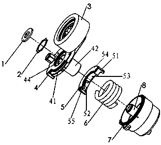 Spring-extending-type, high-damping and automatic tensioner