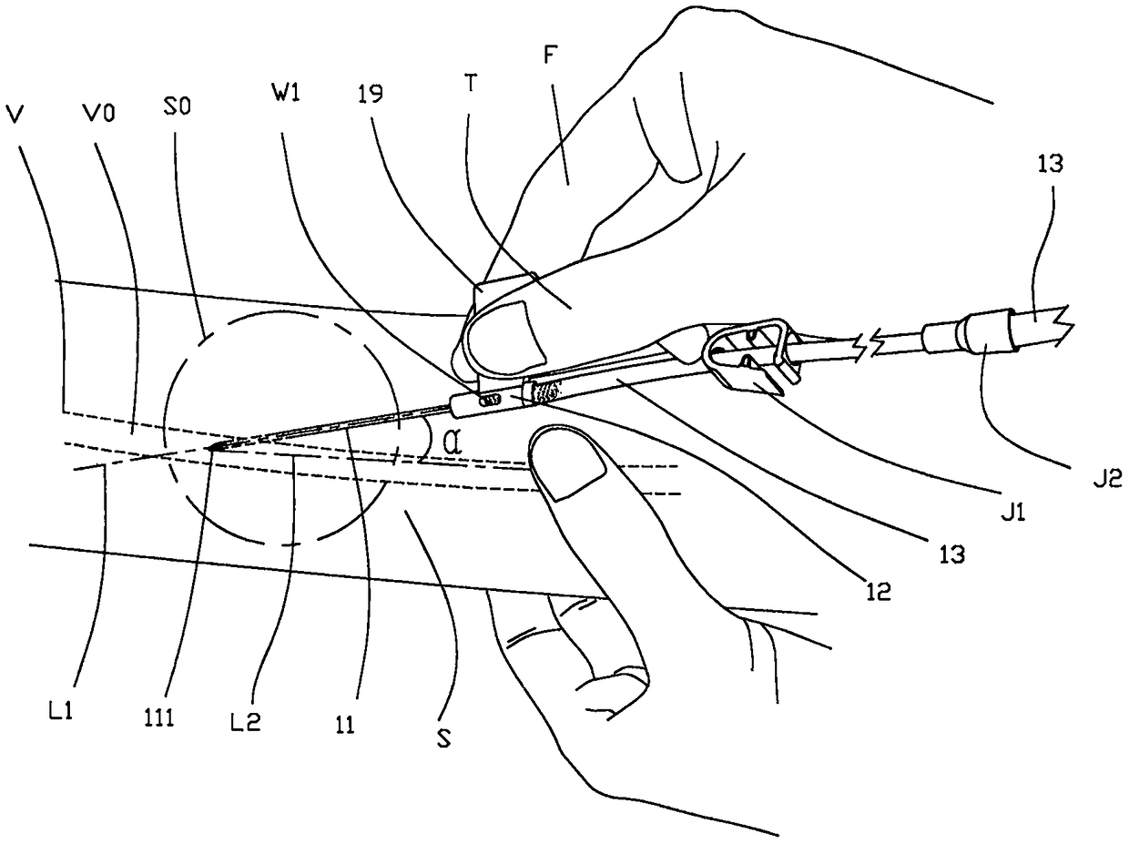 Safe type intravenous infusion needle