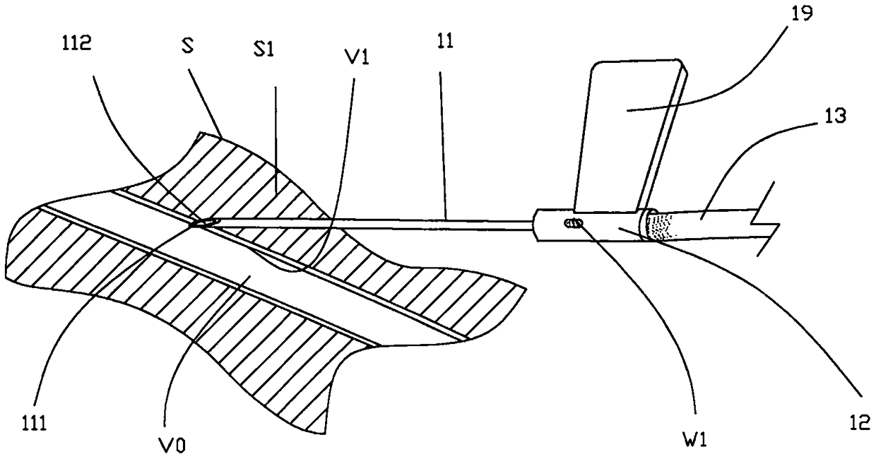 Safe type intravenous infusion needle