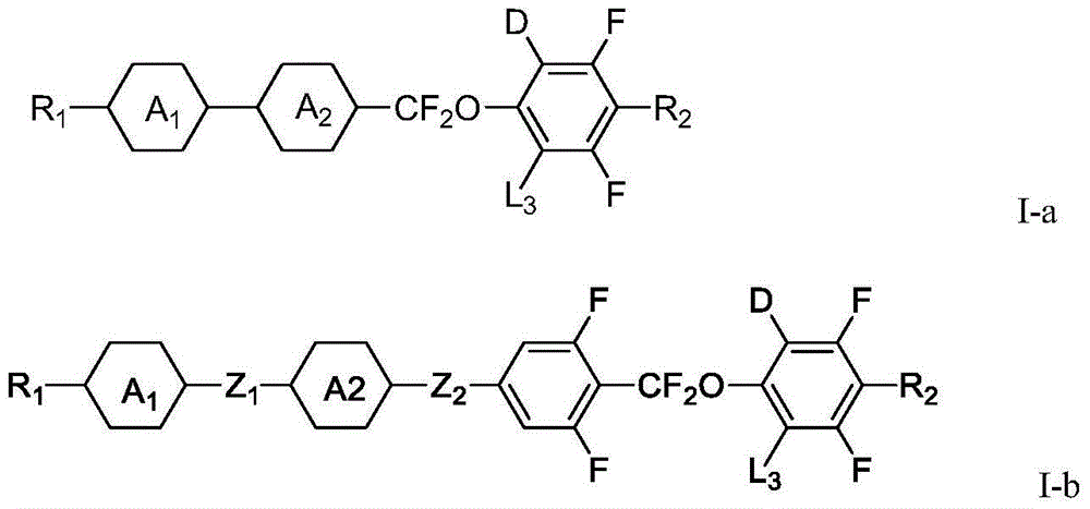 Novel liquid crystal medium containing deuterated difluoromethoxy-bridge compound and application thereof