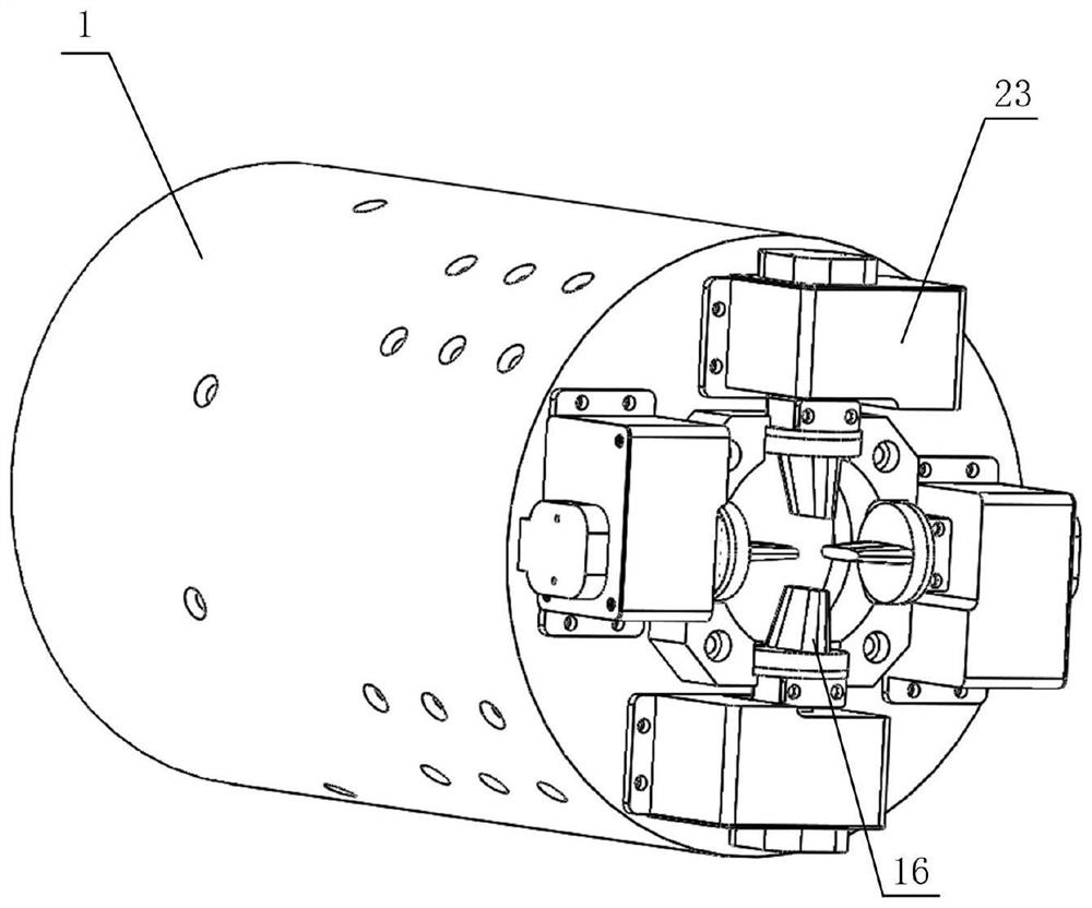 Ball screw type gas vane servo mechanism