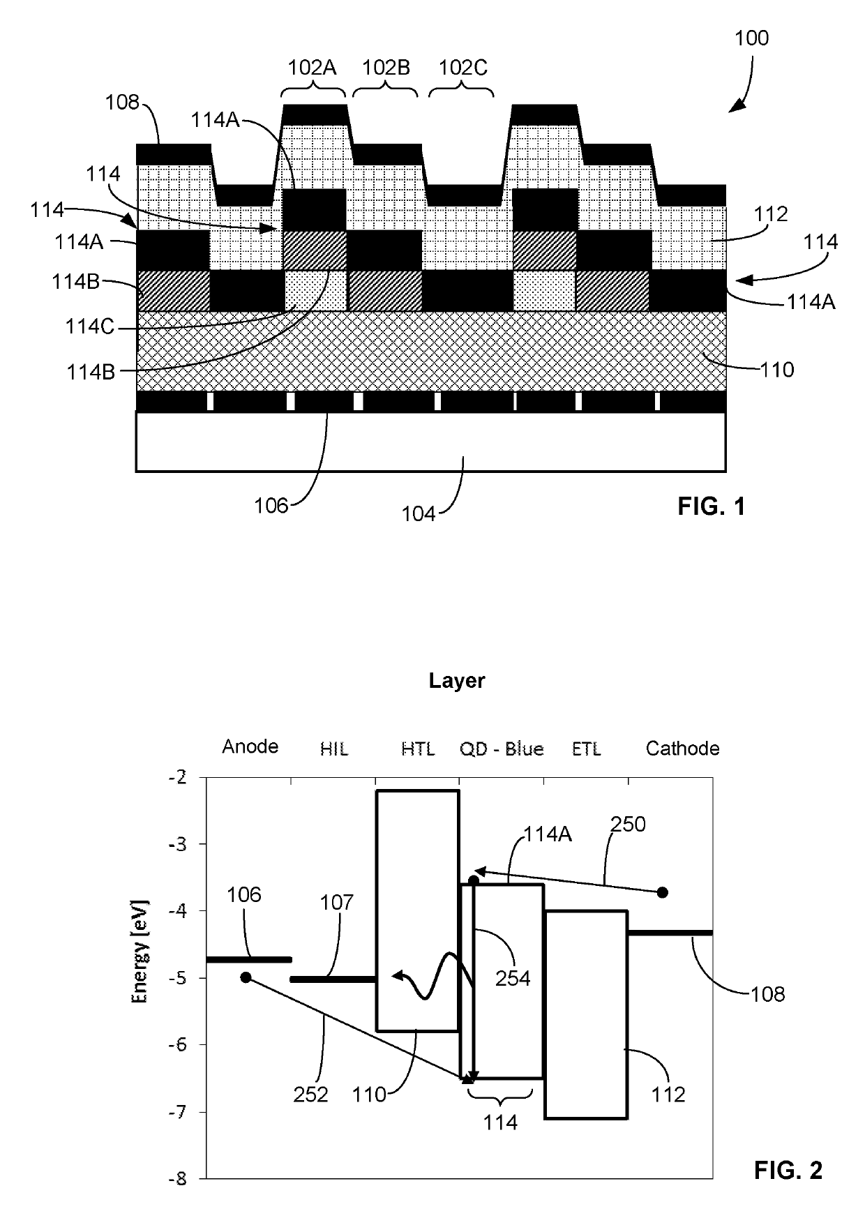 Structure for a high resolution light-emitting device