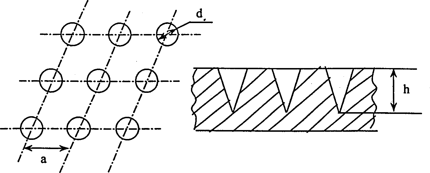 Microconcave digital controlled laser formation method and device on working surface of friction pair