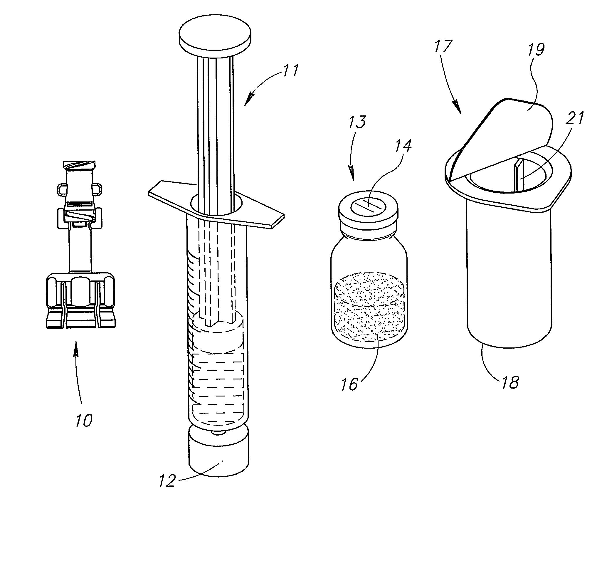 Liquid Drug Medical Devices and Needle Shield Removal Device