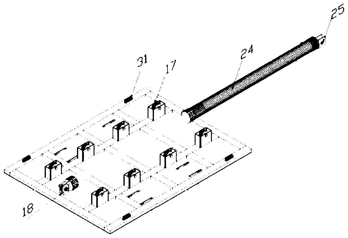 Liftable cable rack