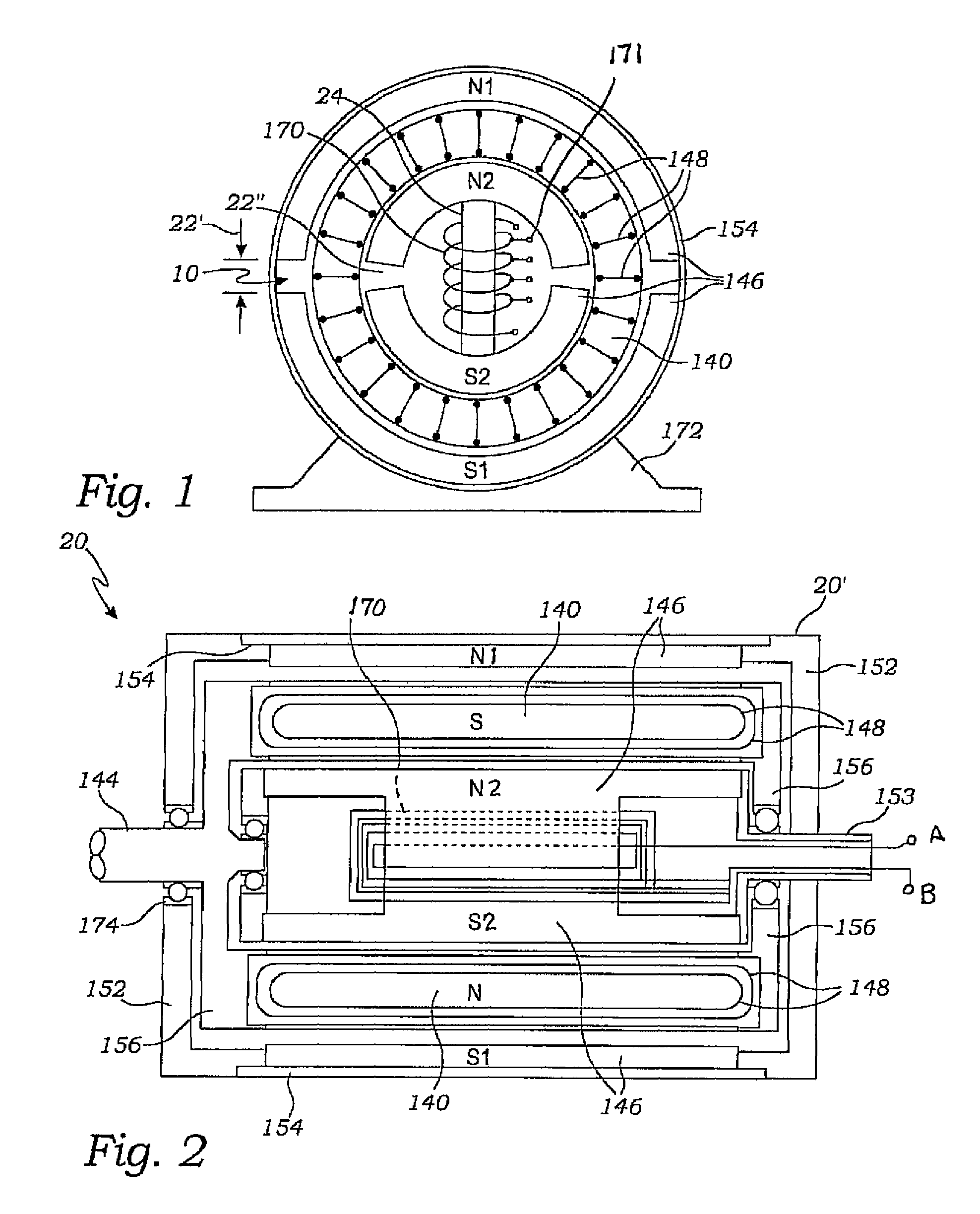 DC induction electric motor-generator