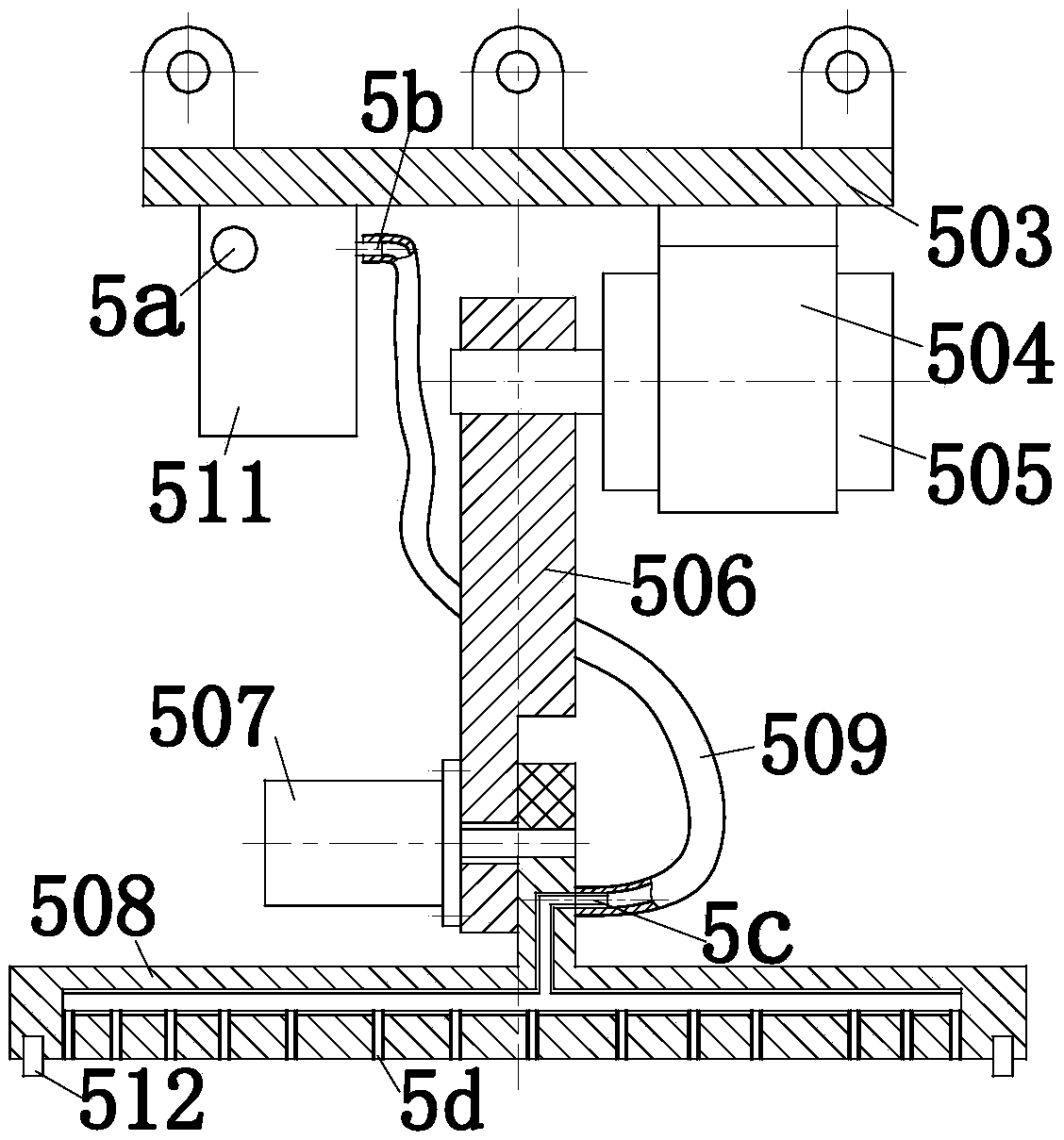 A maintenance device for a robot for the auxiliary treatment of facial paralysis diseases