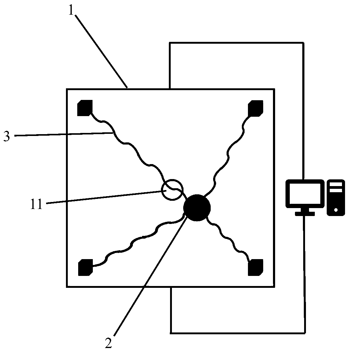 A two-dimensional spintronic device controlled by an electric field and its preparation method