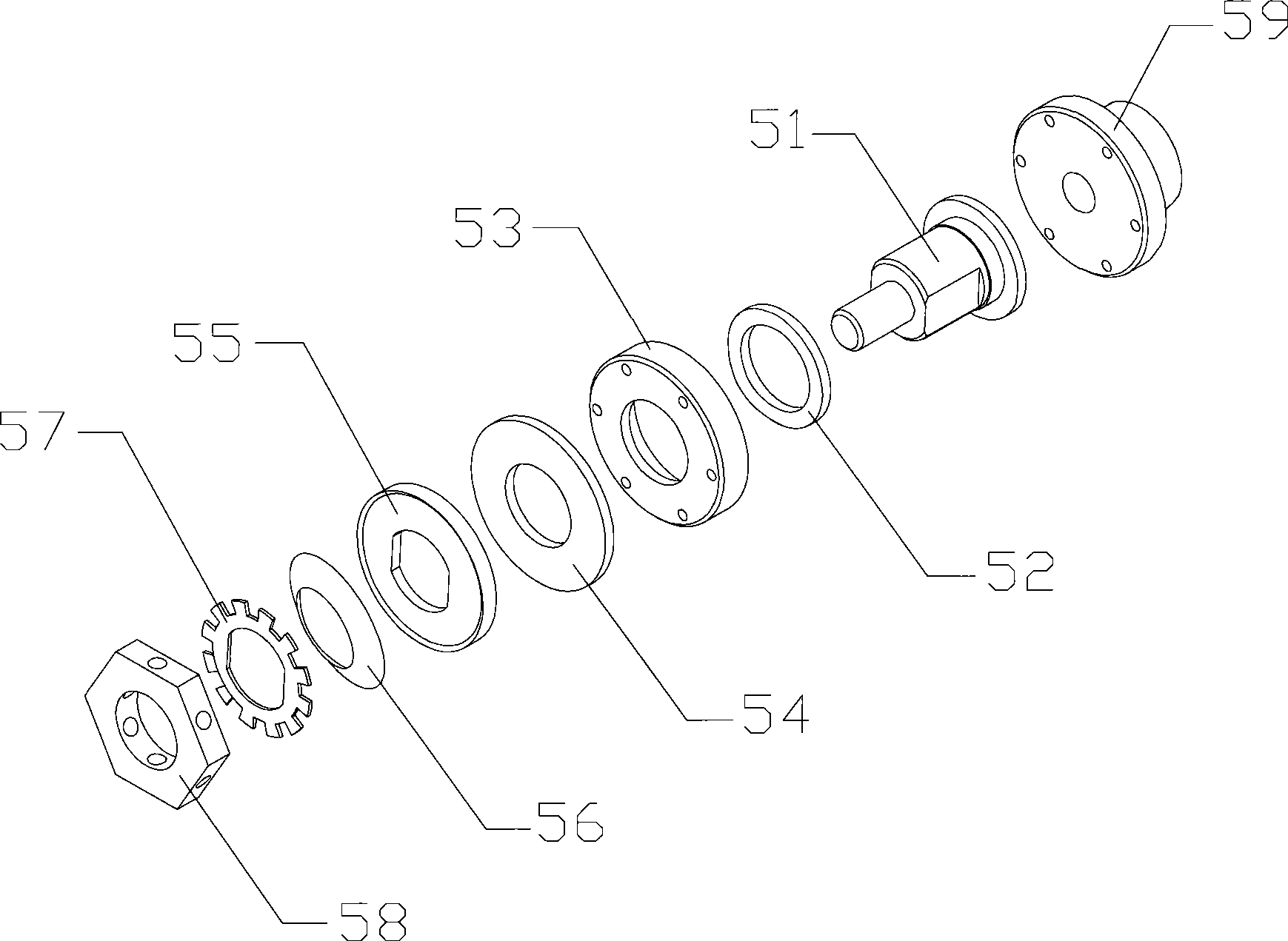Tension bracing mechanism and tension bracing method thereof of template clamp tool