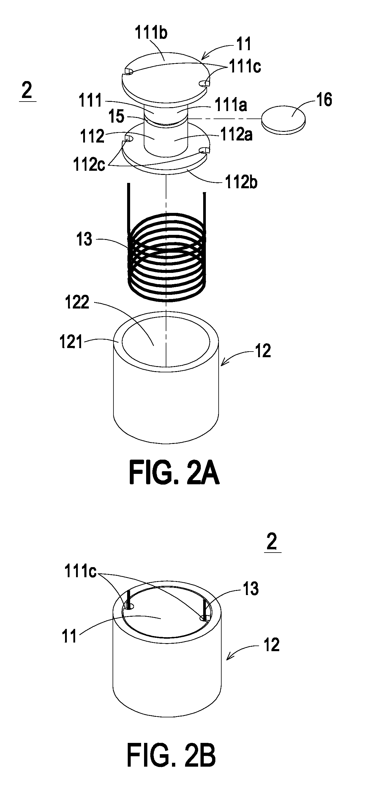 Composite magnetic core assembly, magnetic element and fabricating method thereof