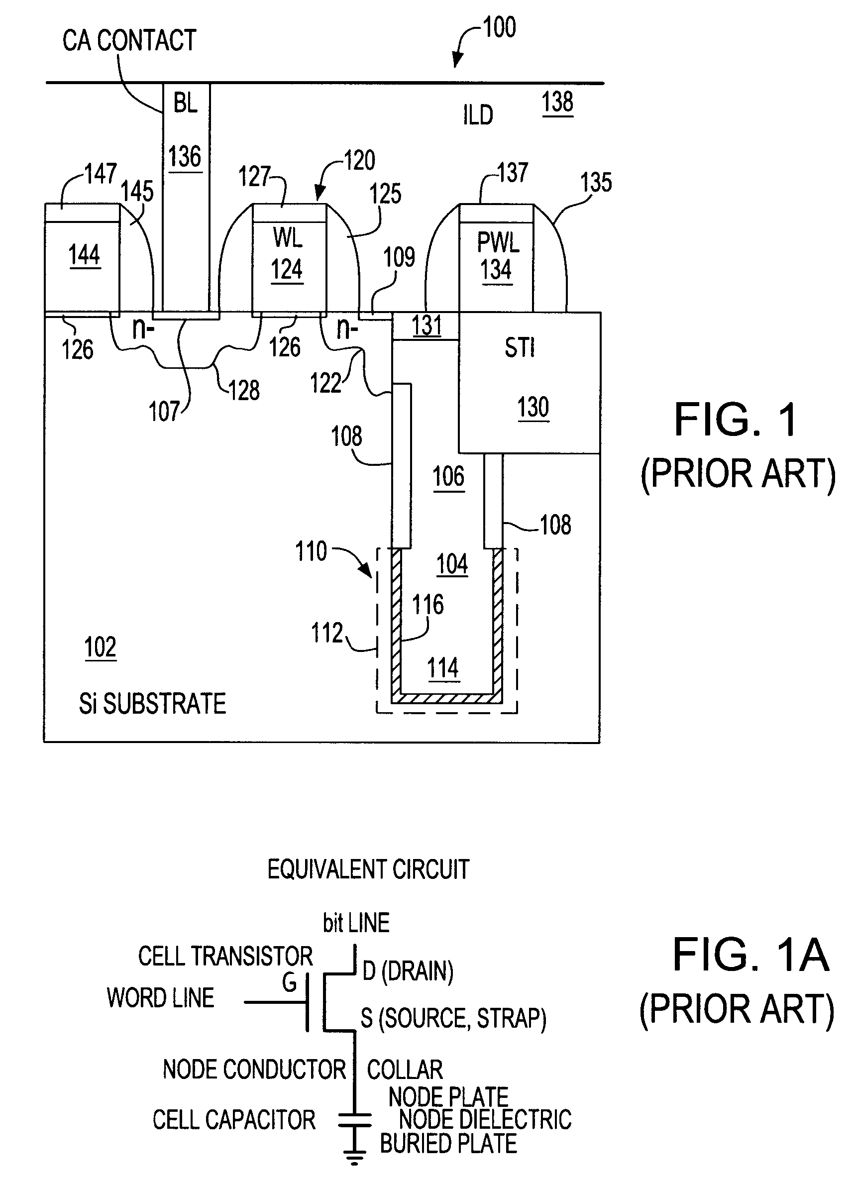 Self-aligned, silicided, trench-based, DRAM/EDRAM processes with improved retention