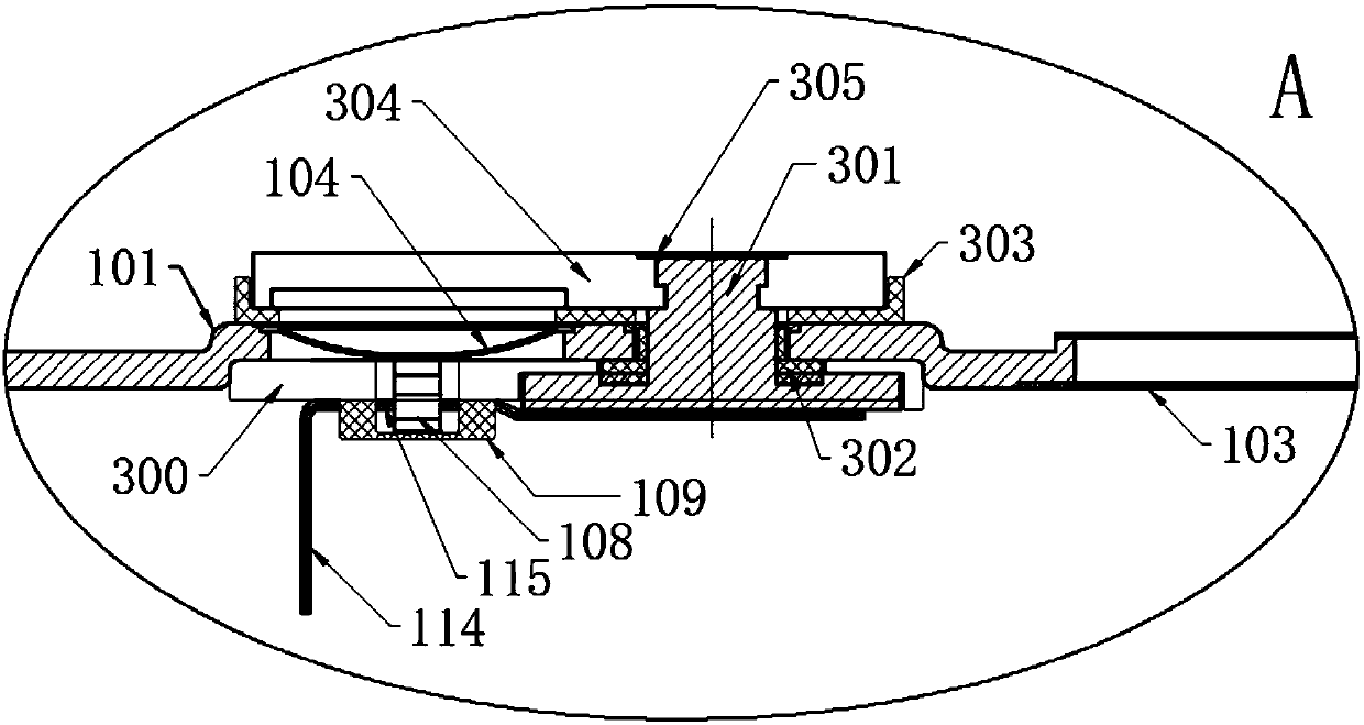 Built-in dual-function protection device for battery and battery