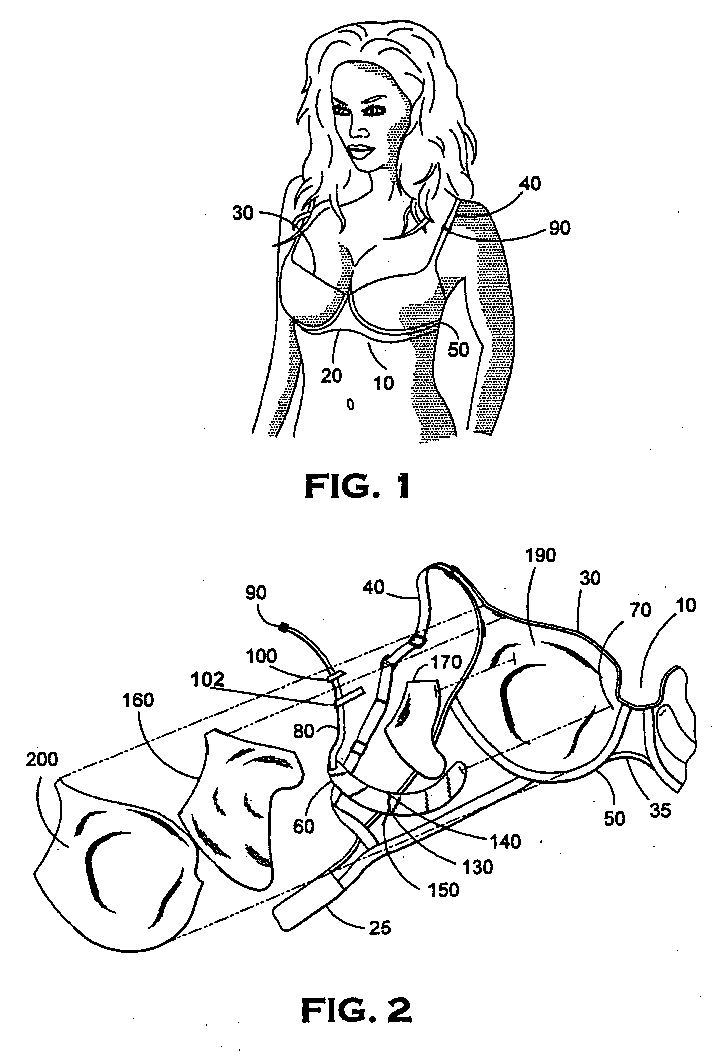 Adjustable breast positioning system for women's garment