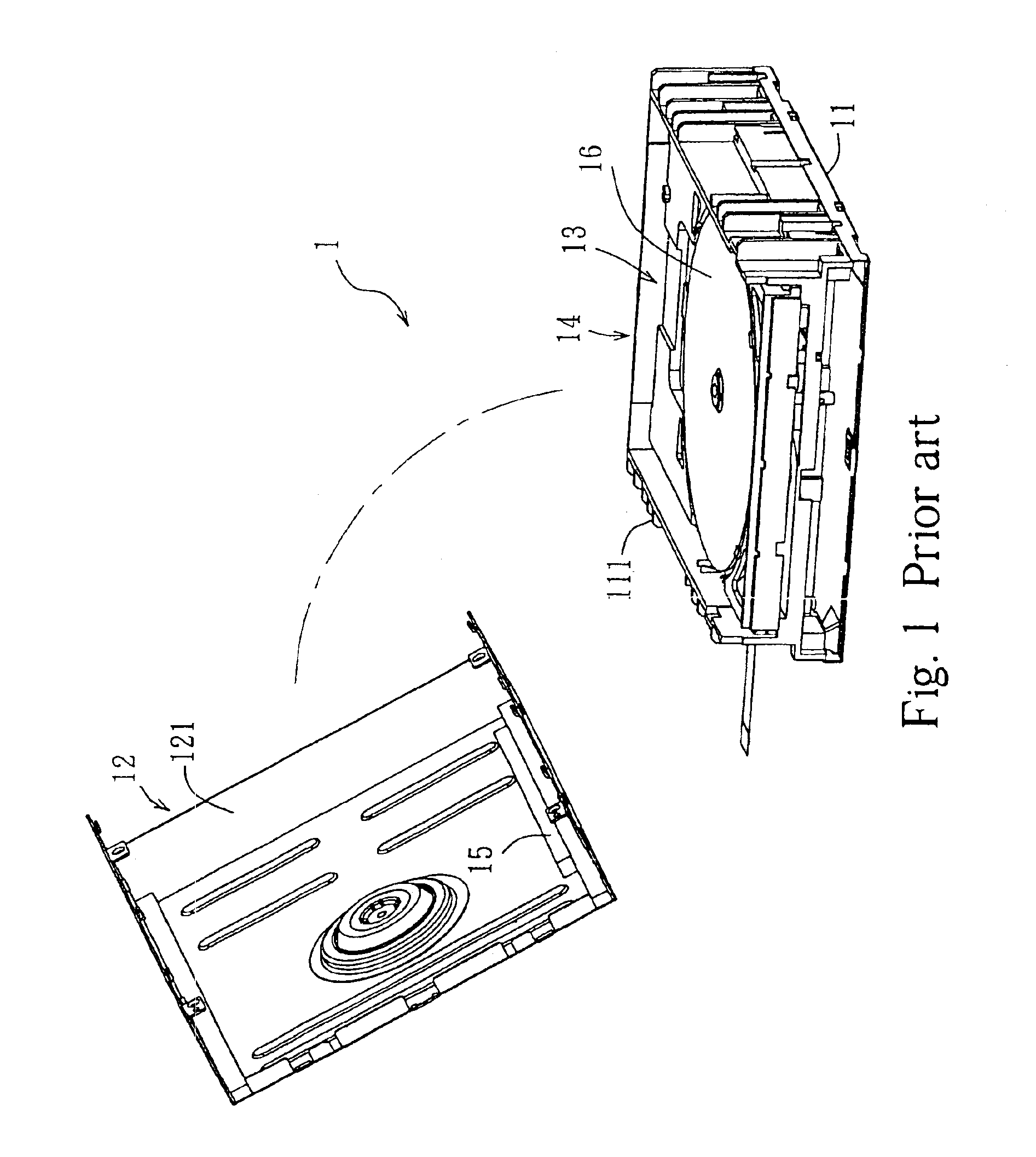 Low noise optical disk drive