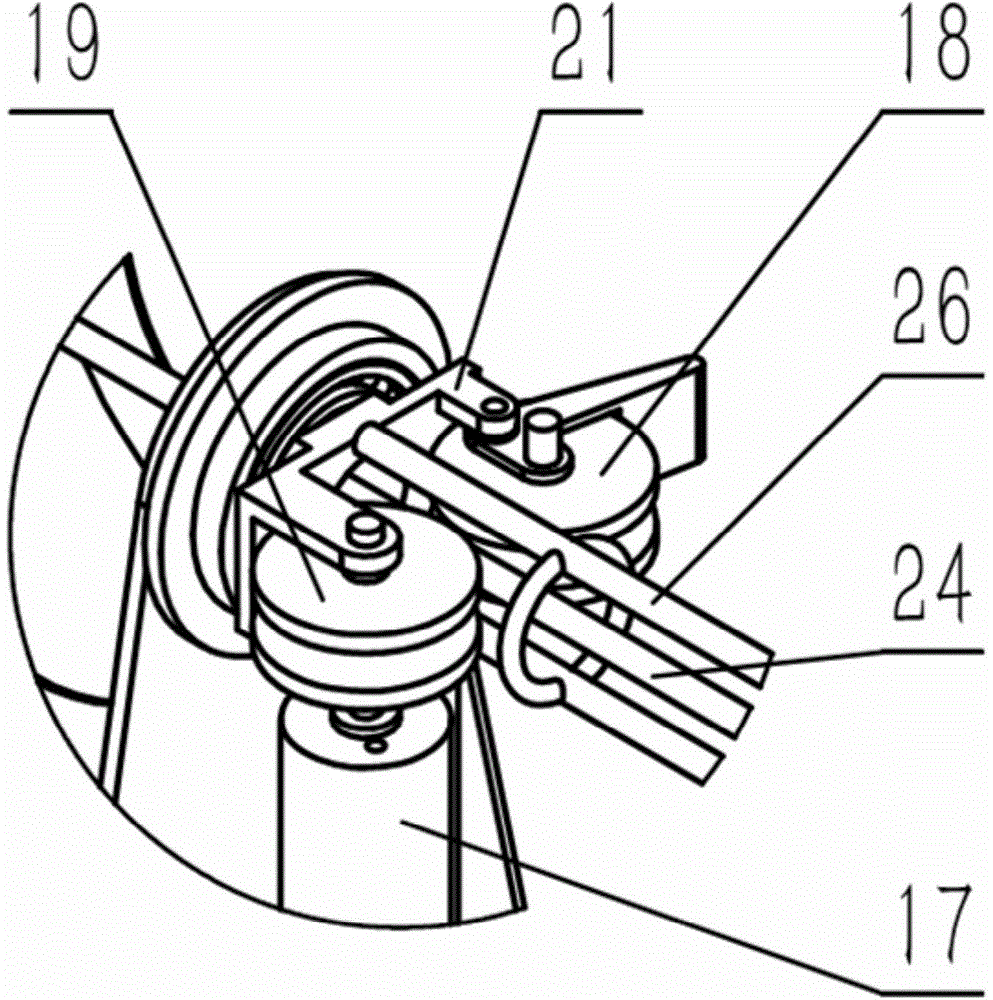 Conveying operation device for intervention catheter