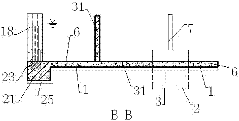 Integral testing method and device of movable anti-flood wall
