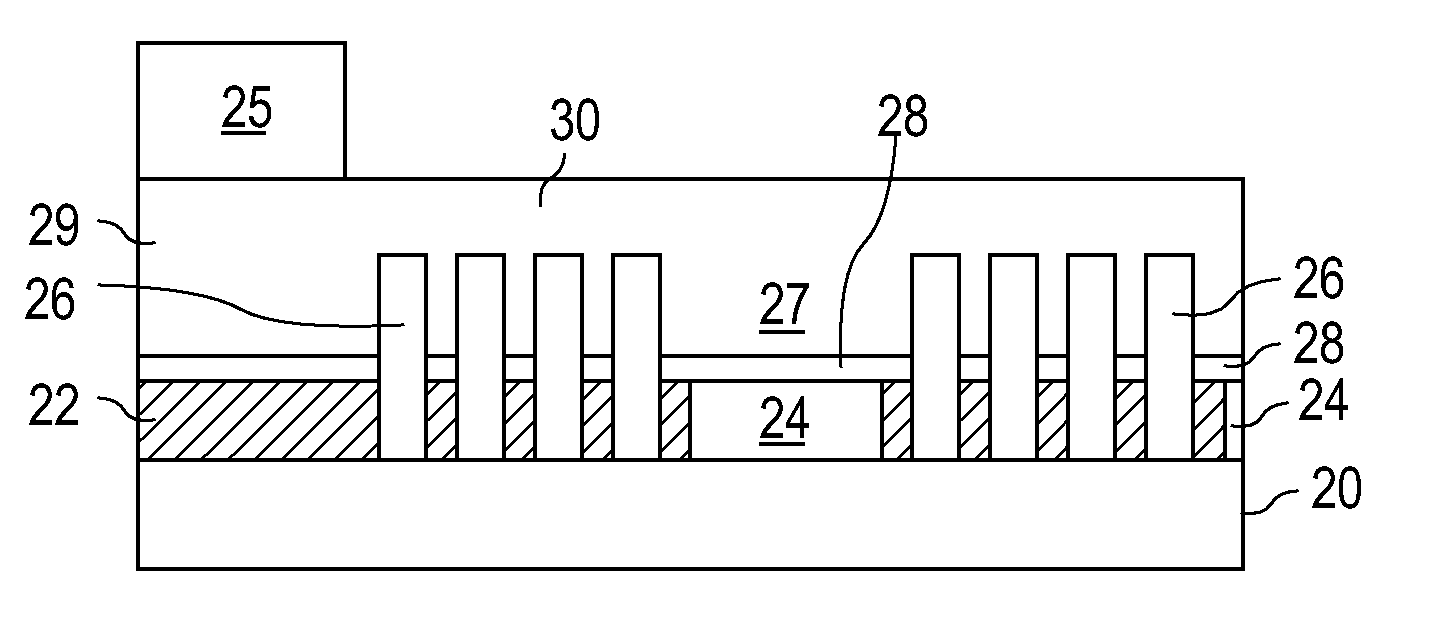 Light Emitting Device including Arrayed Emitters Defined by a Photonic Crystal