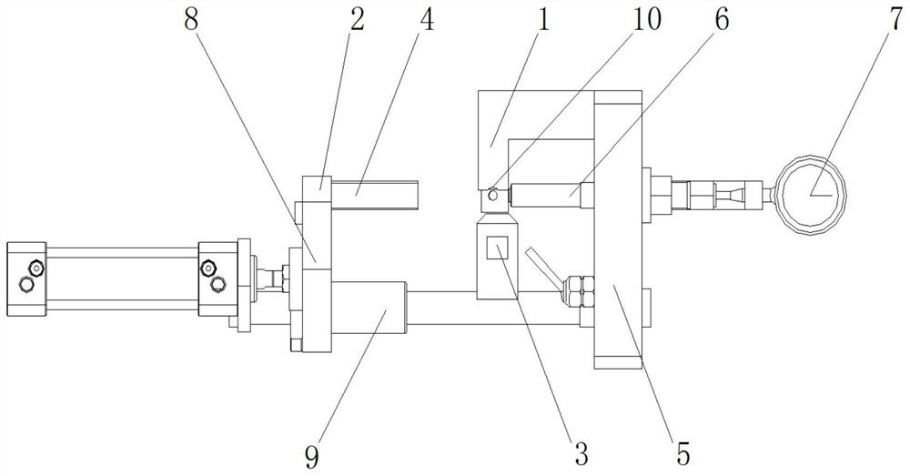 Automatic clamping mechanism for piston pin hole machining