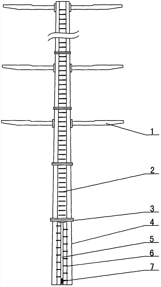 Anti-climbing stair for high-voltage electric wire tower