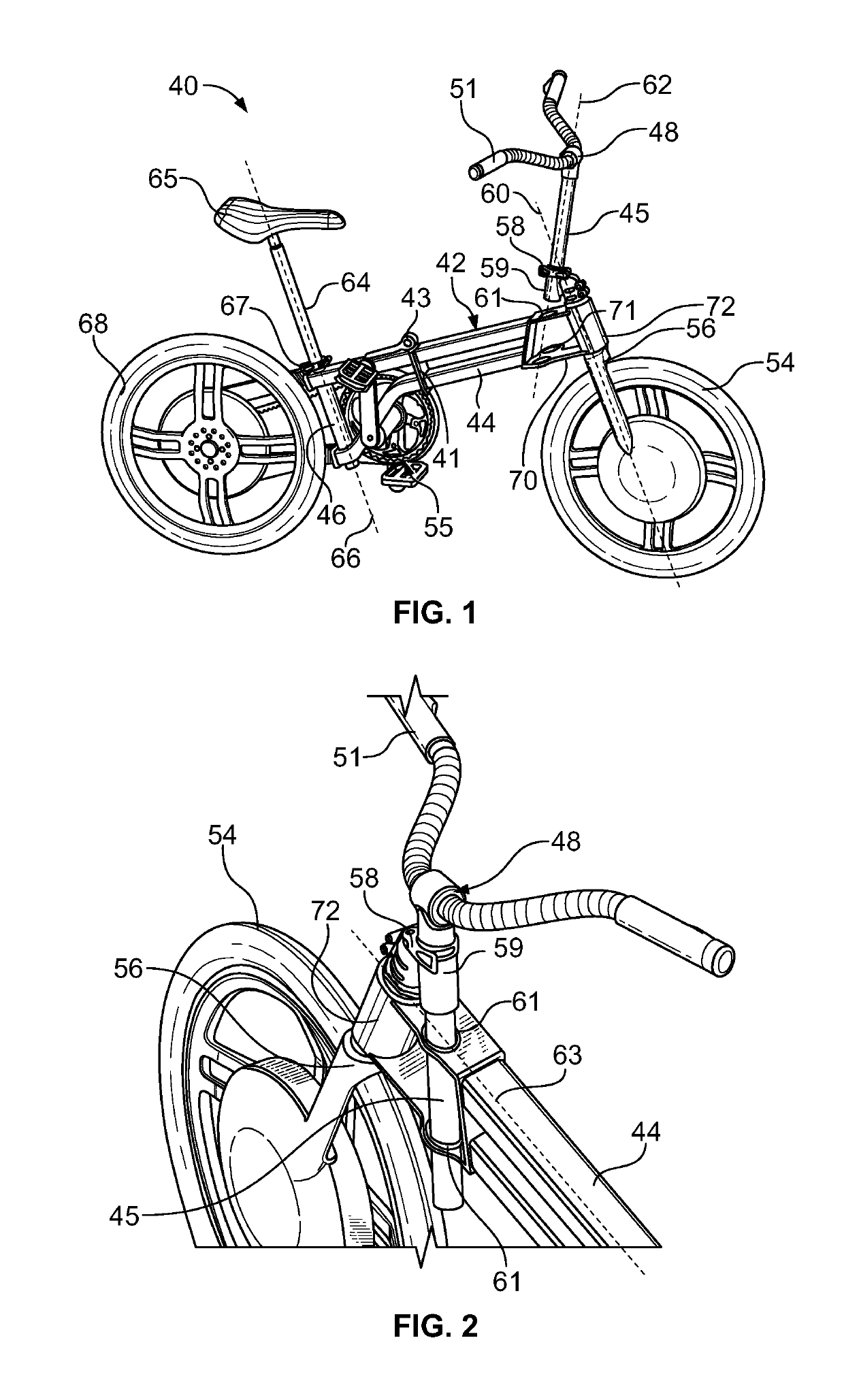 Foldable cycle assembly