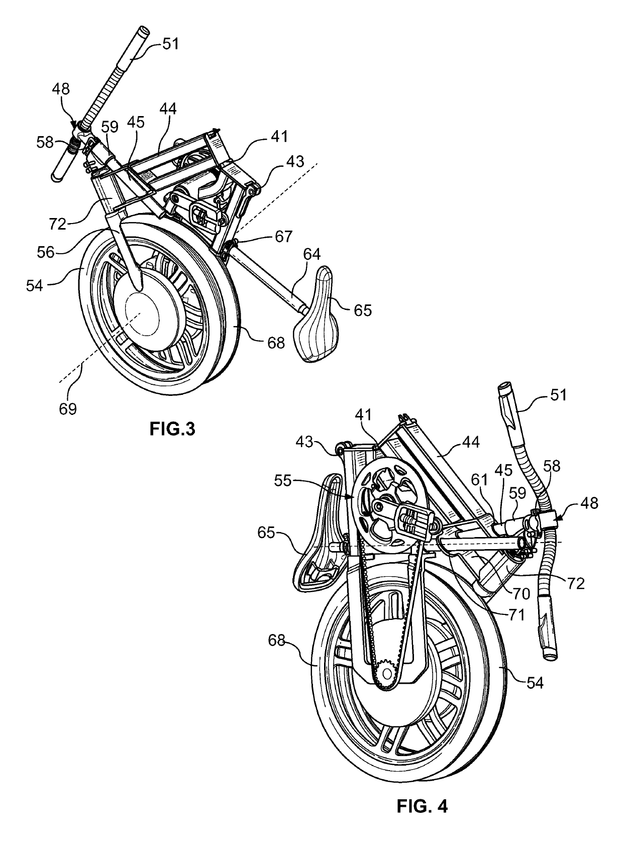 Foldable cycle assembly