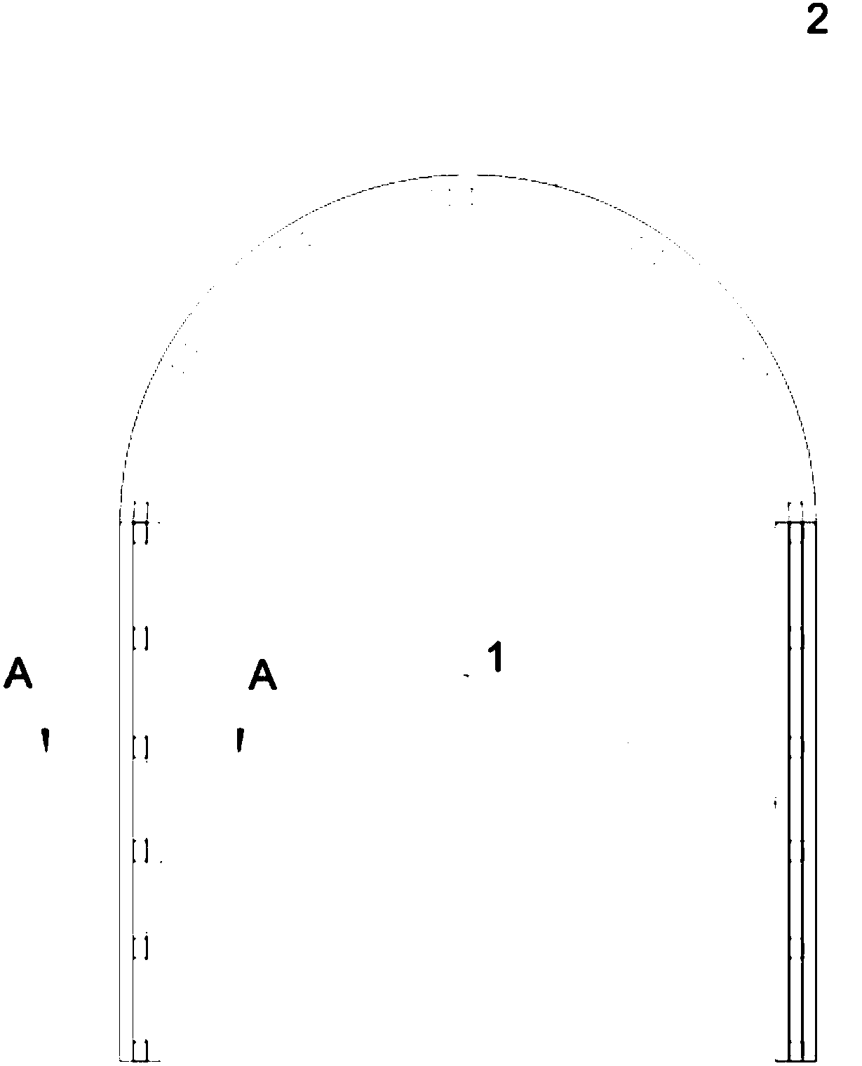 Multi-joint unloading energy absorption combined skeleton capable of being manually assembled