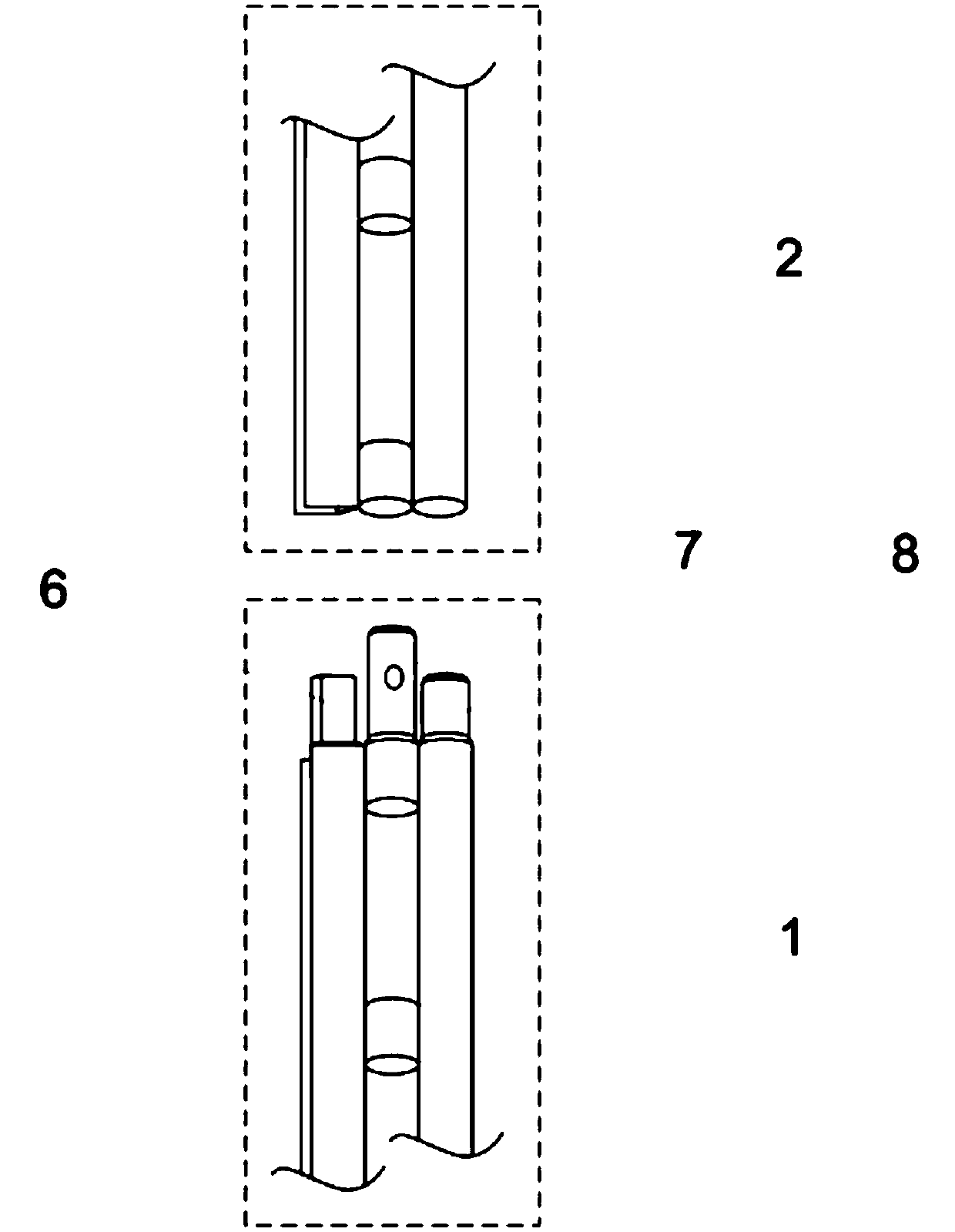 Multi-joint unloading energy absorption combined skeleton capable of being manually assembled