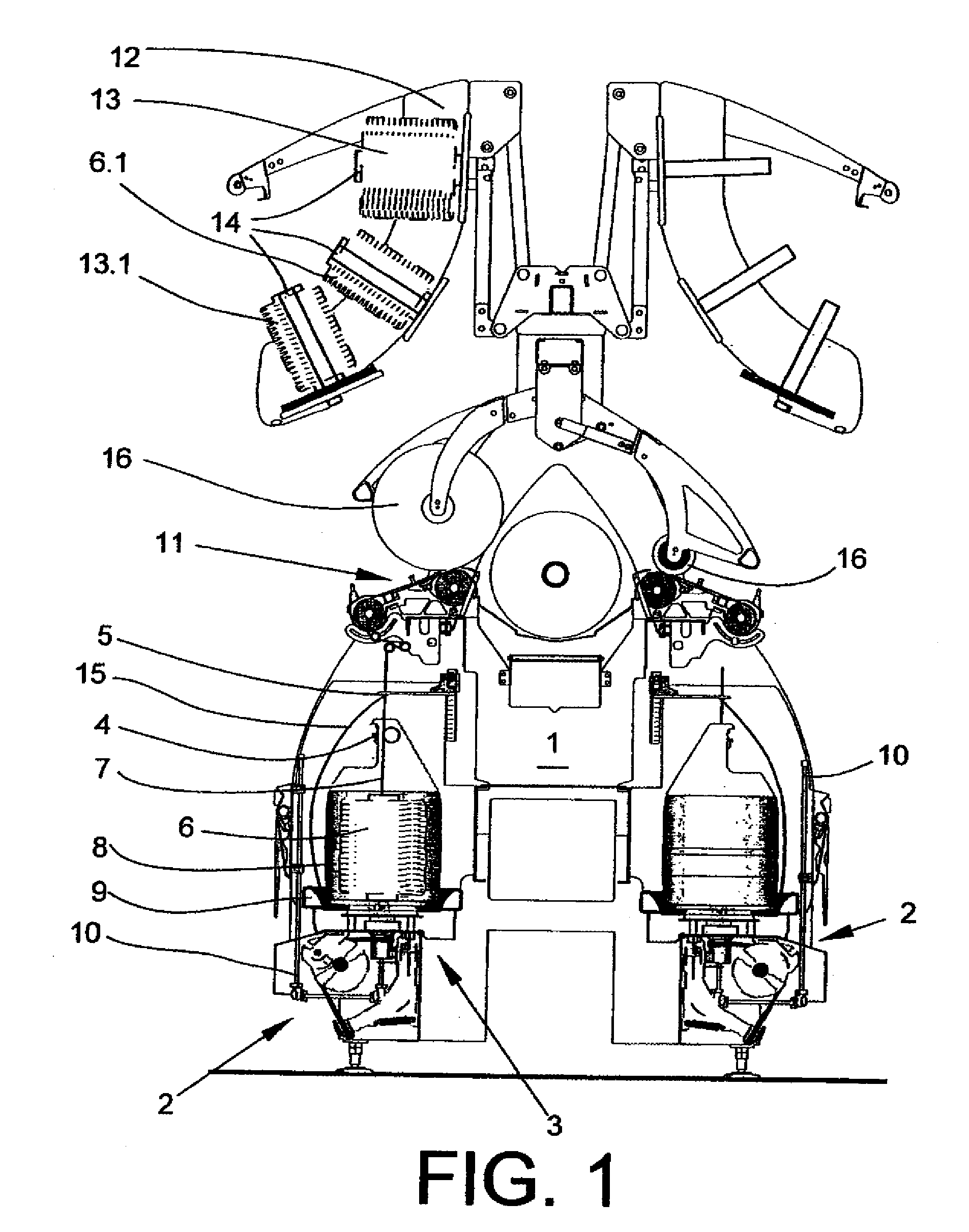 Method for operating a two-for-one twisting or cabling machine and two-for-one twising or cabling machine