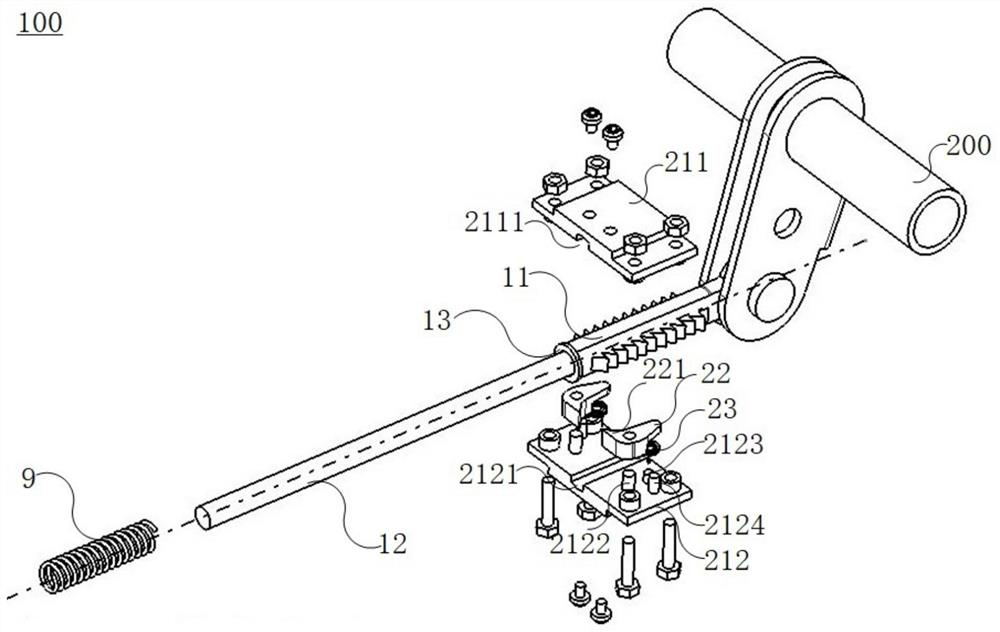 Parking cable tensioning structure and vehicle having the same