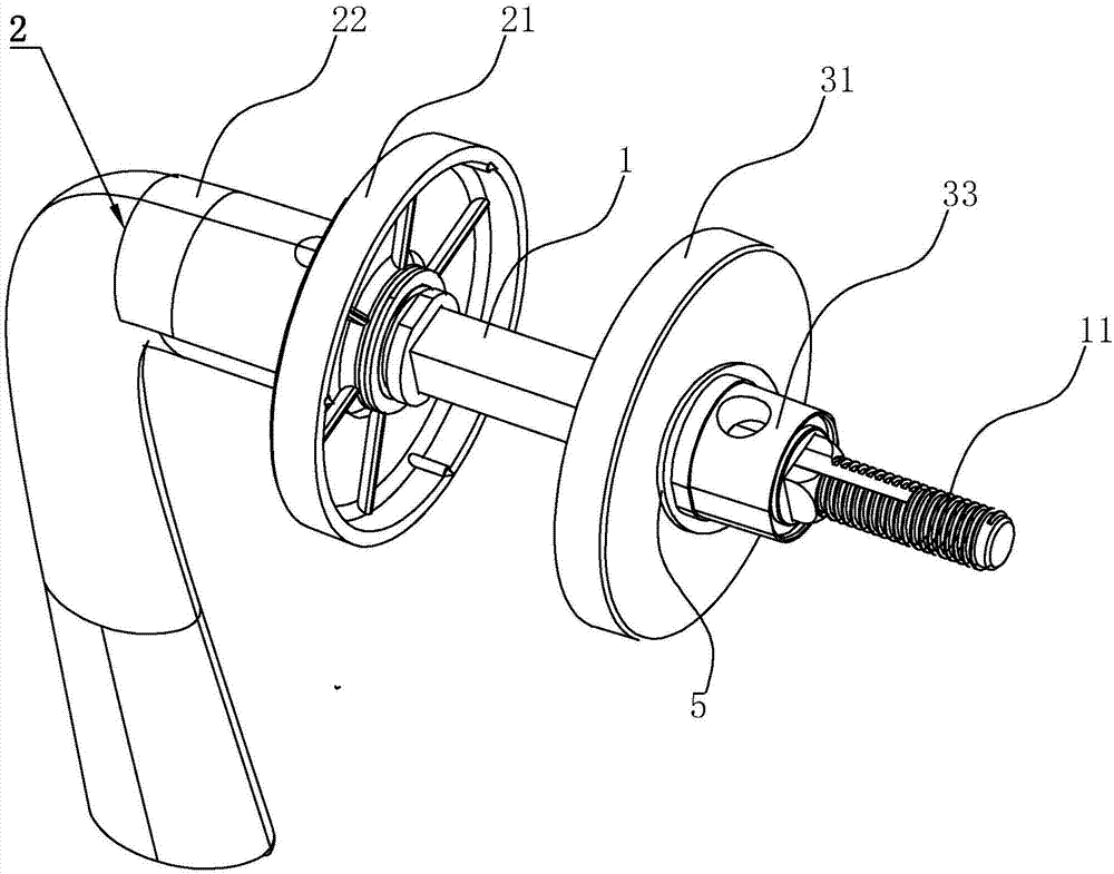 Thread type quick-installation separate lock