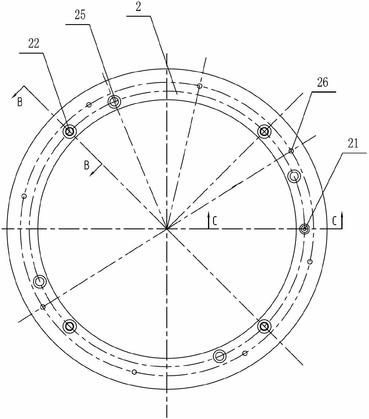 Compression-shear compound elastic wheel for rail vehicles