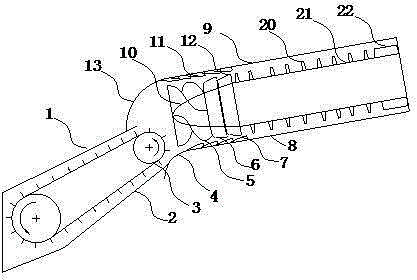 A dual-longitudinal axial-flow drum negative pressure feeding and splitting device