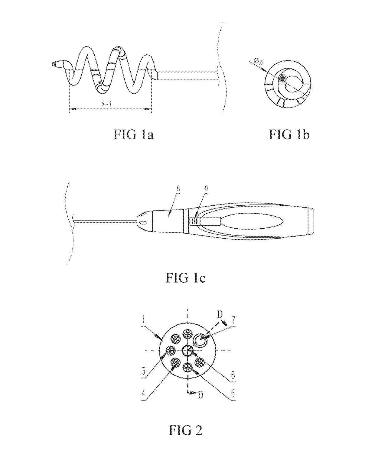 Radio-frequency ablation catheter having spiral structure and device thereof