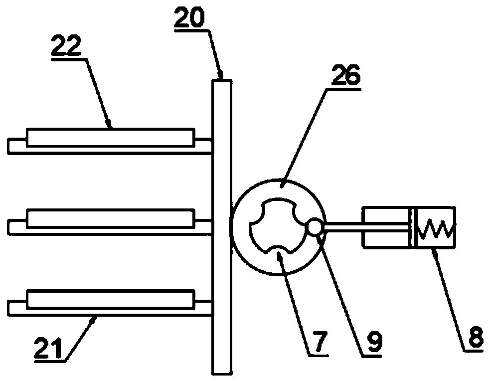 Printer layered paper receiving mechanism and working method thereof