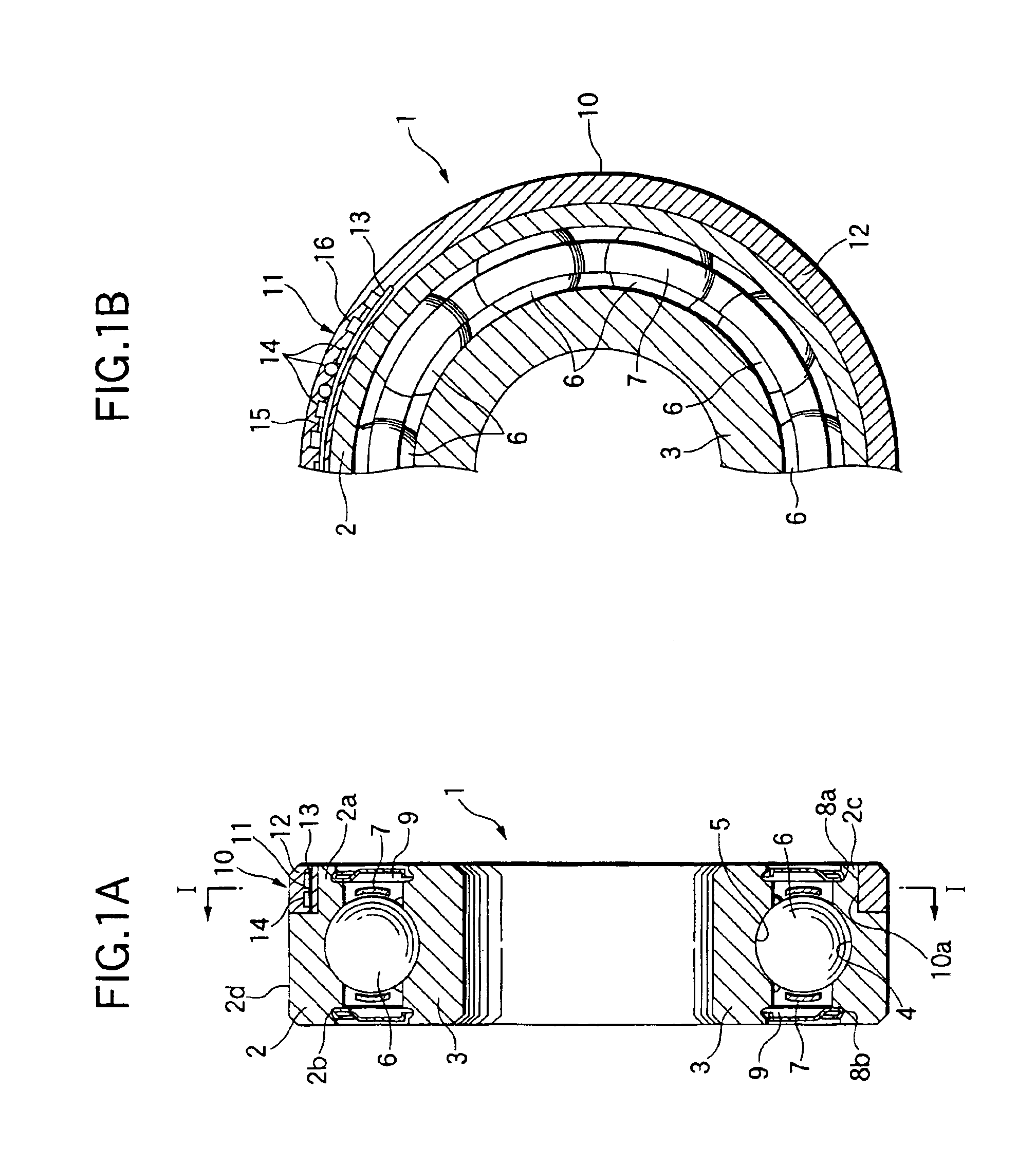 Rolling bearing device and ring with sensor for the rolling bearing device
