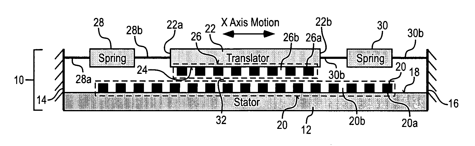 System for controlling an electrostatic stepper motor