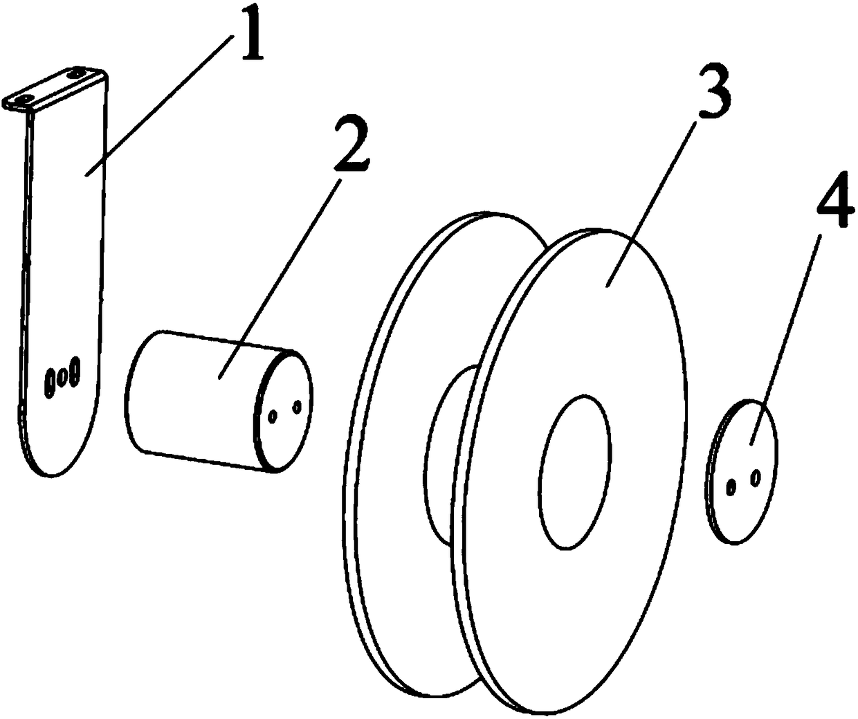 Mounting structure of 3D printer charging tray