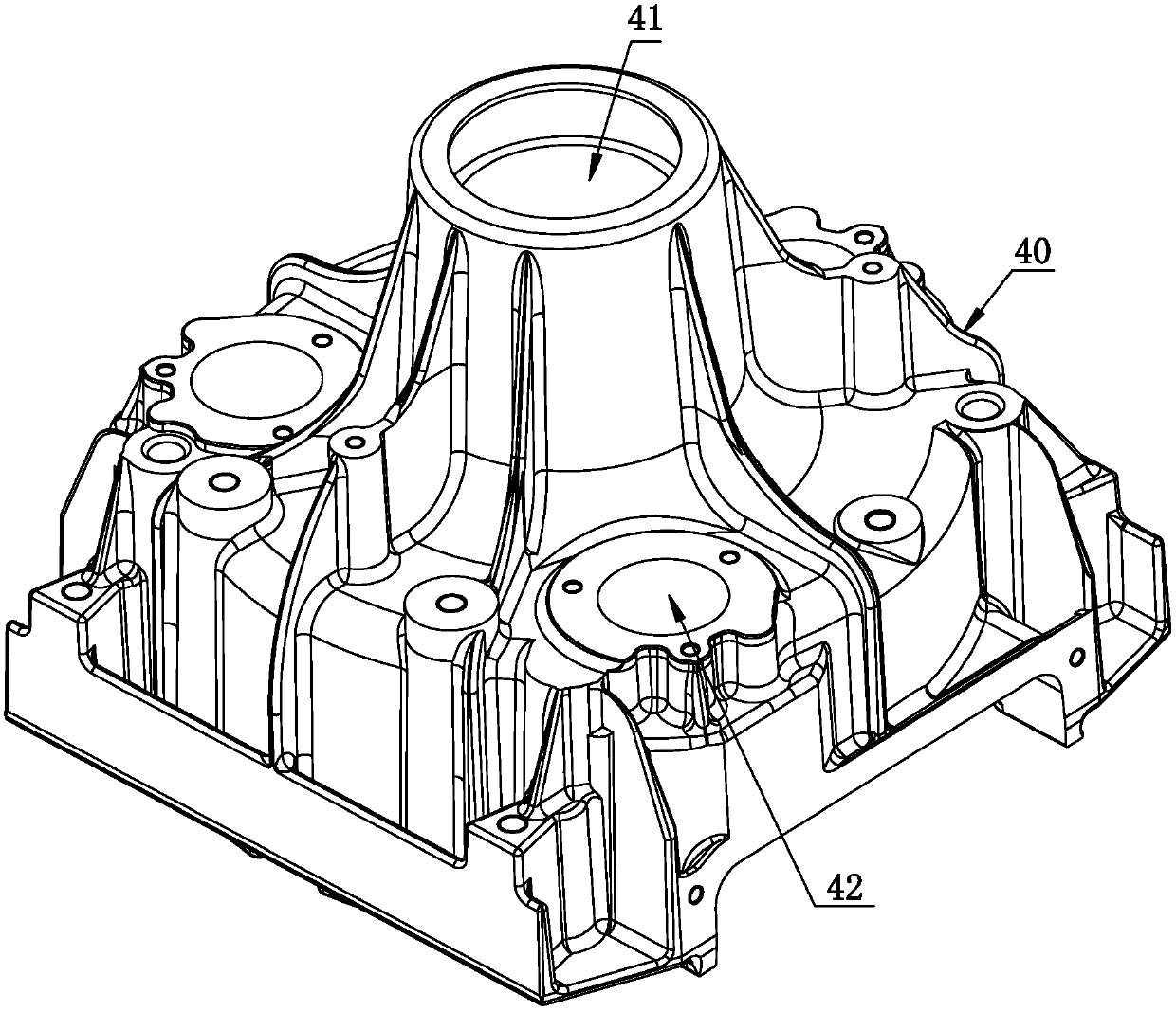 A scroll air compressor