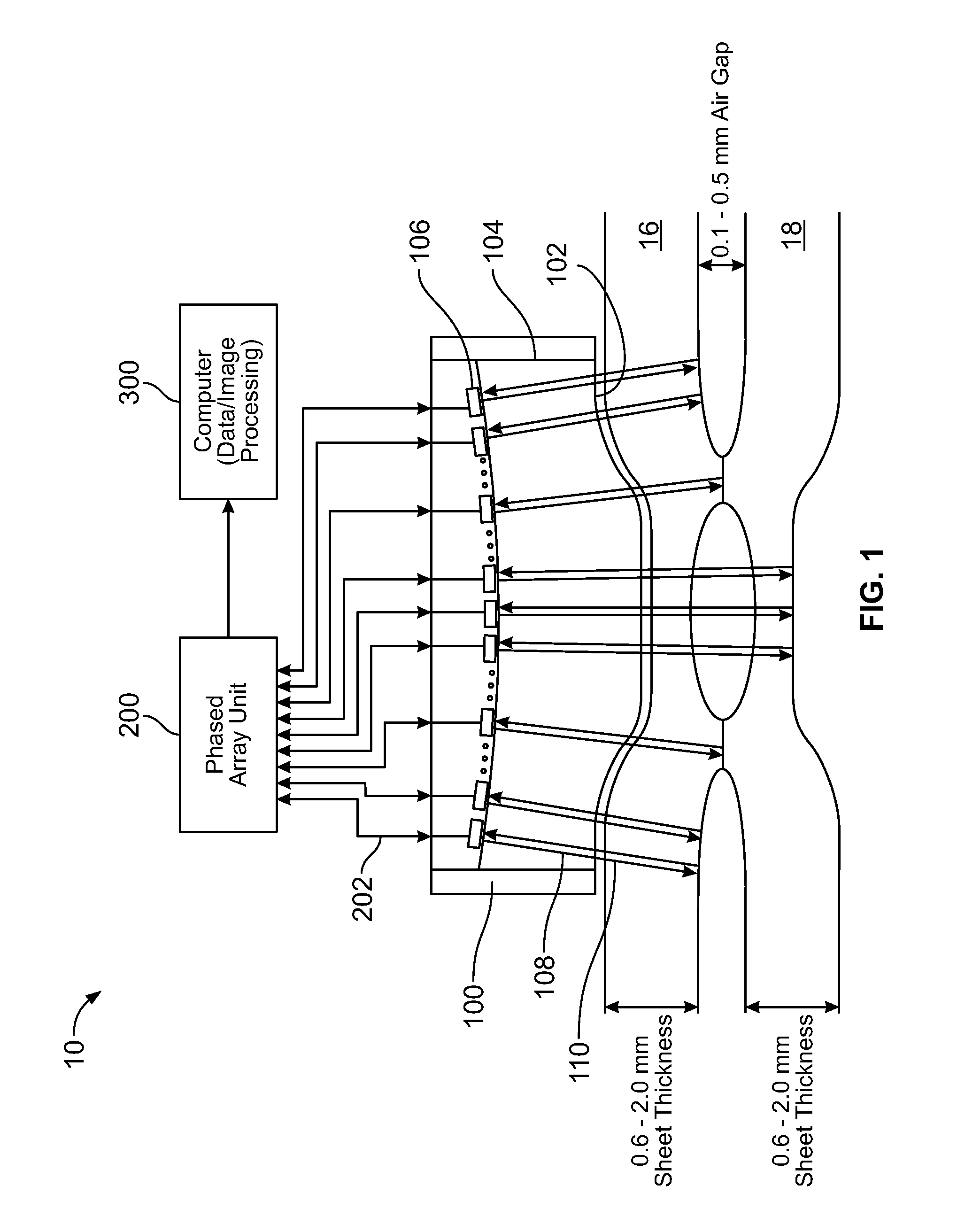 Three-dimensional matrix phased array spot weld inspection system