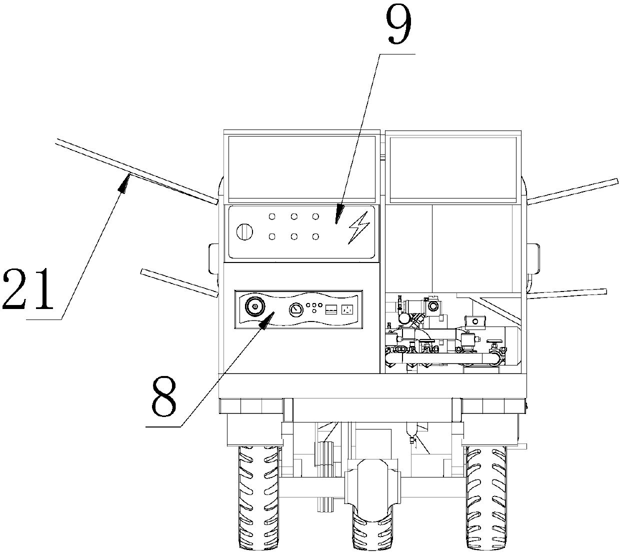 Firefighting fire extinguishing device