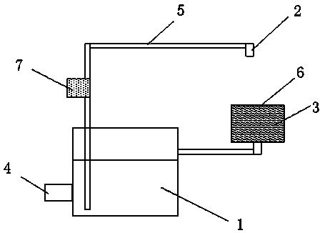 Wire drawing oil circulation treatment device