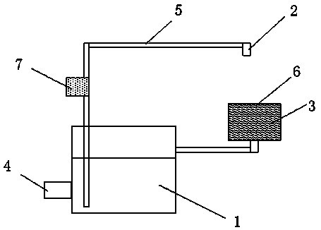 Wire drawing oil circulation treatment device