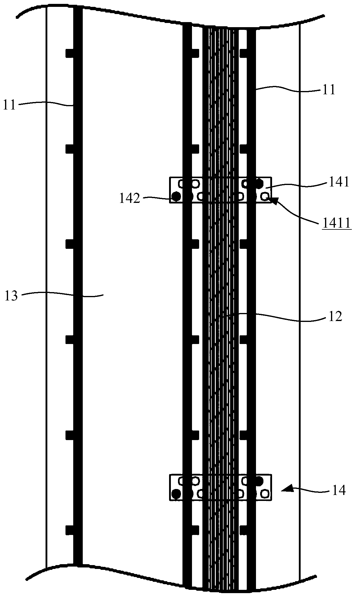 Cast-in-place double-sided fair-faced concrete wall structure and construction method thereof
