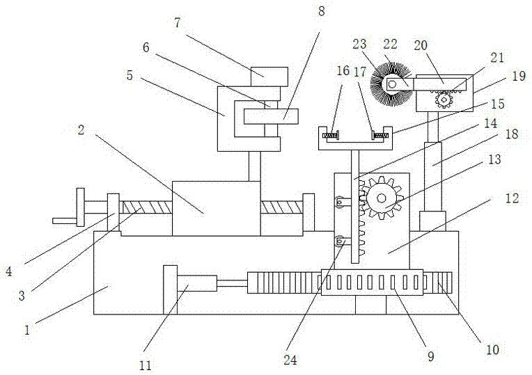 Automobile part continuous machining device