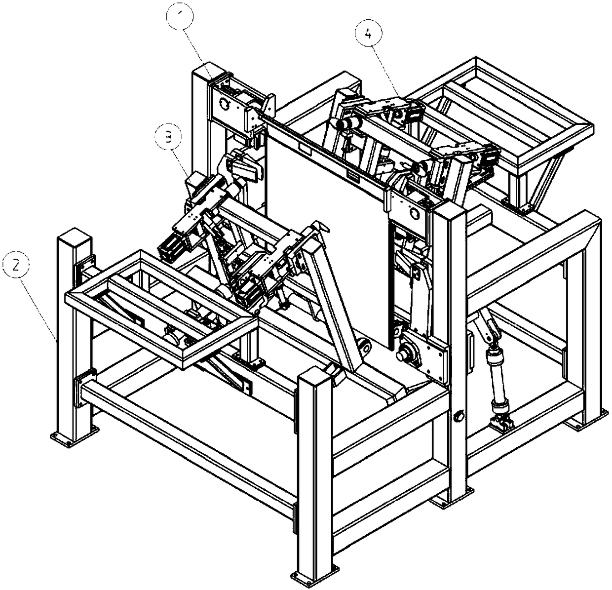 Cathode bending separation device