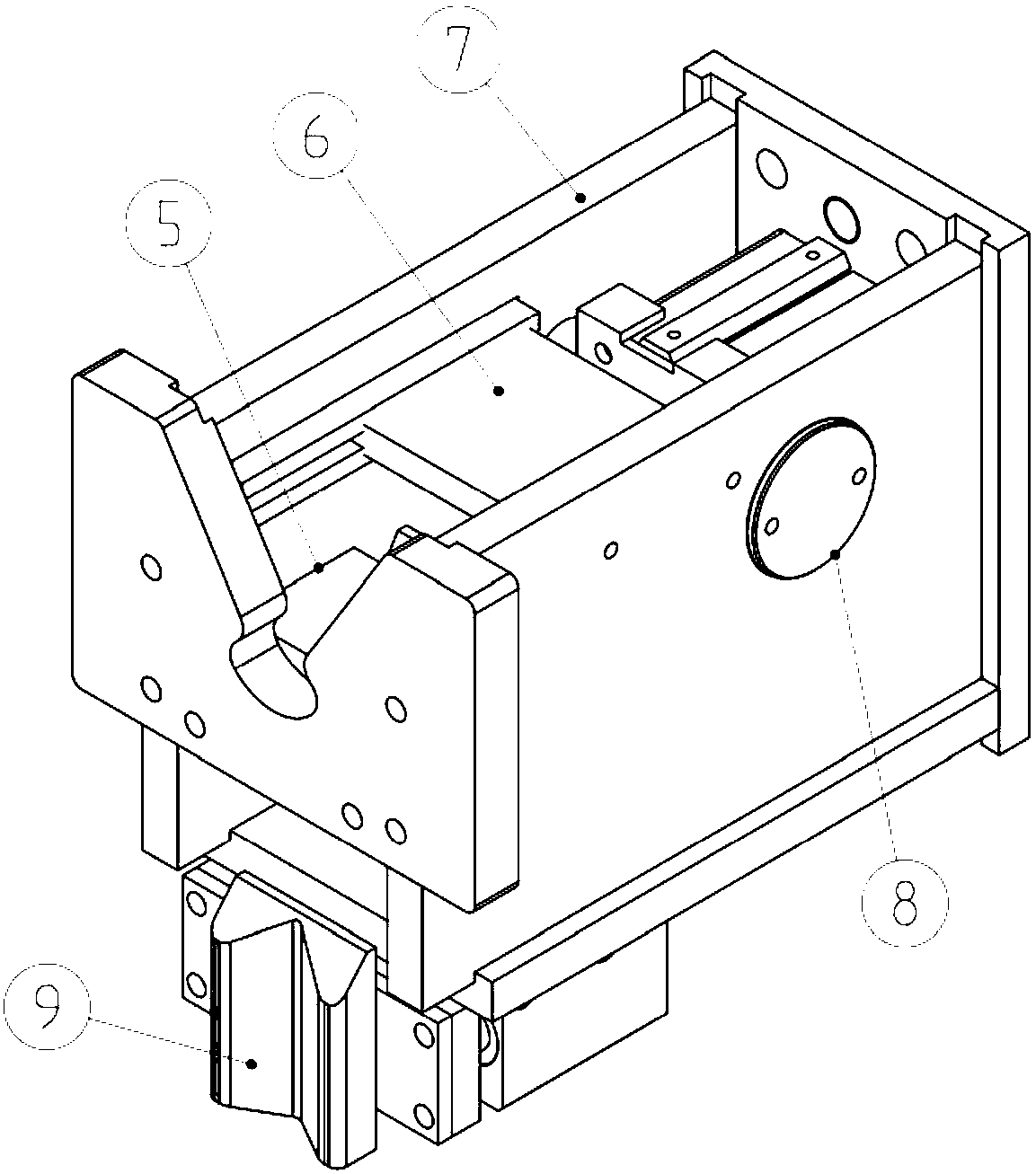 Cathode bending separation device