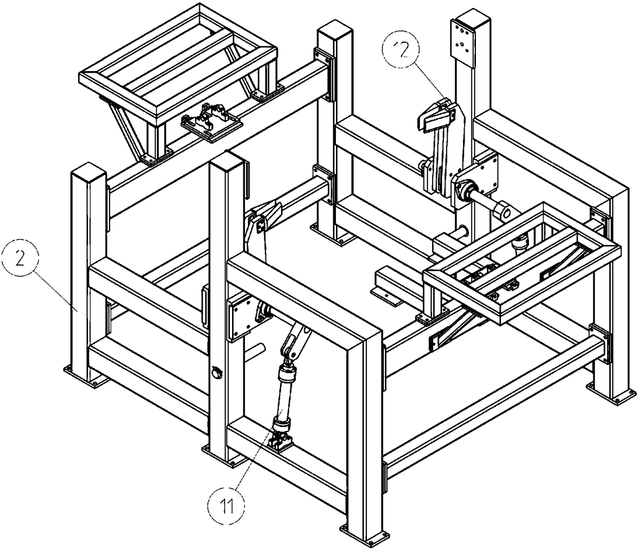 Cathode bending separation device