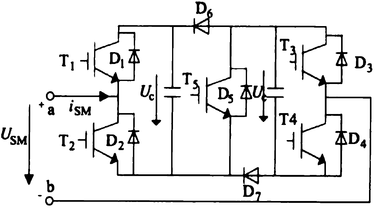 A modular multilevel converter for high-voltage direct current transmission and its control method